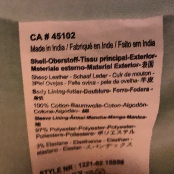 Maison Scotch mint leather jacket - Picture 6 of 16